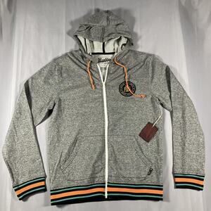 Brooklyn Cloth Hoodie Mens Large Gray Full Zip Austin City Limits Festival Patch